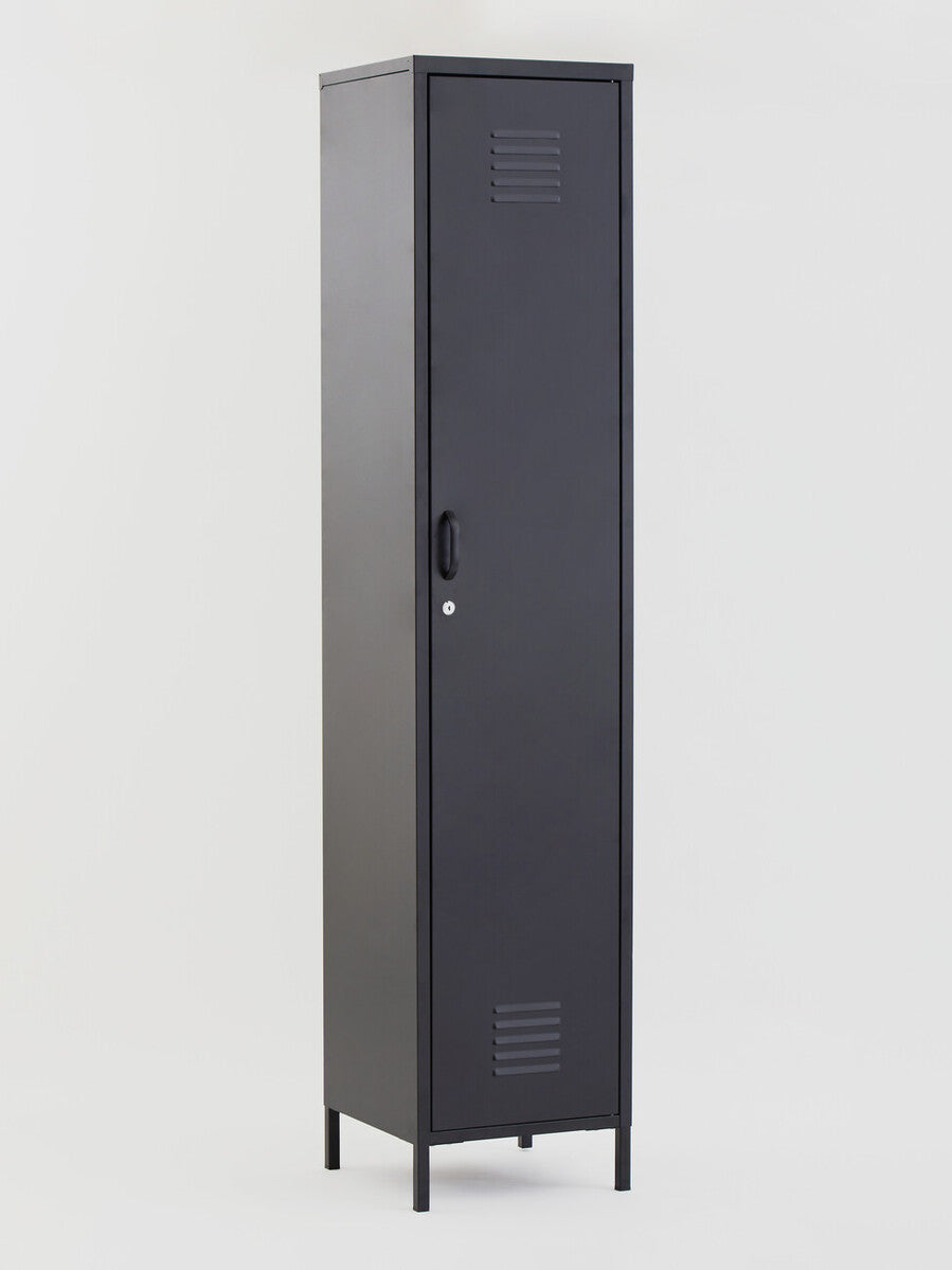 Orsina Academy Grey Tall One Door Metal Locker Storage Cabinet