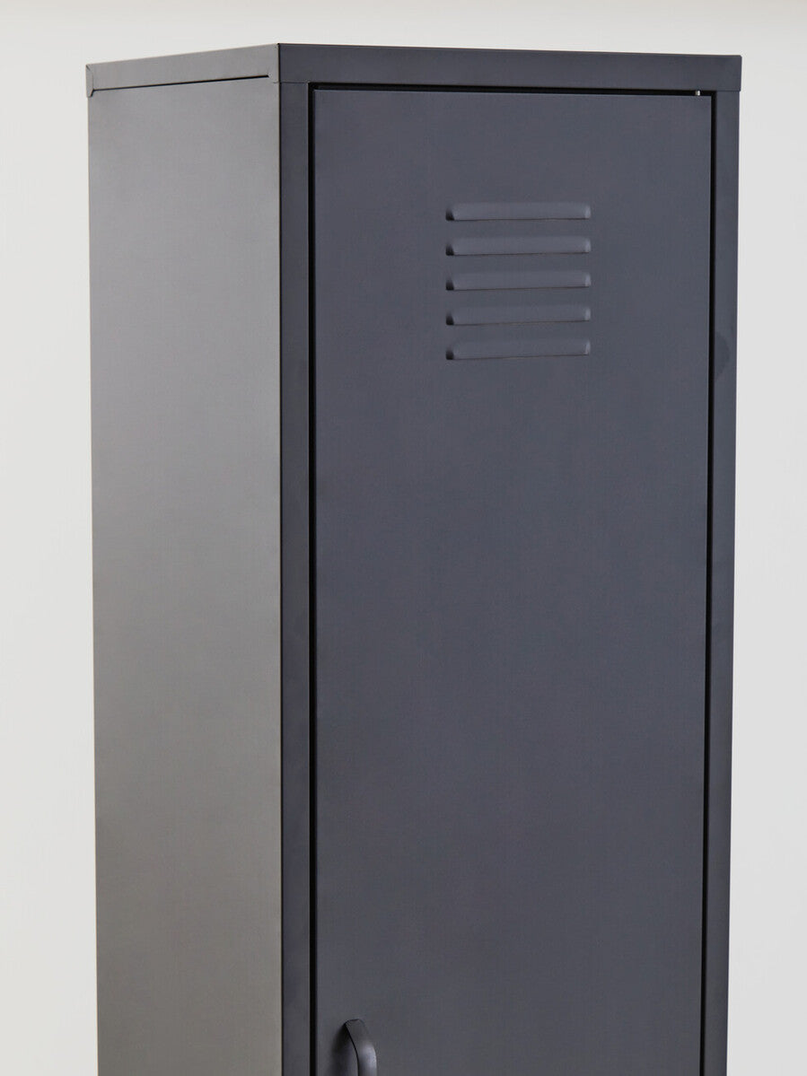 Orsina Academy Grey Tall One Door Metal Locker Storage Cabinet