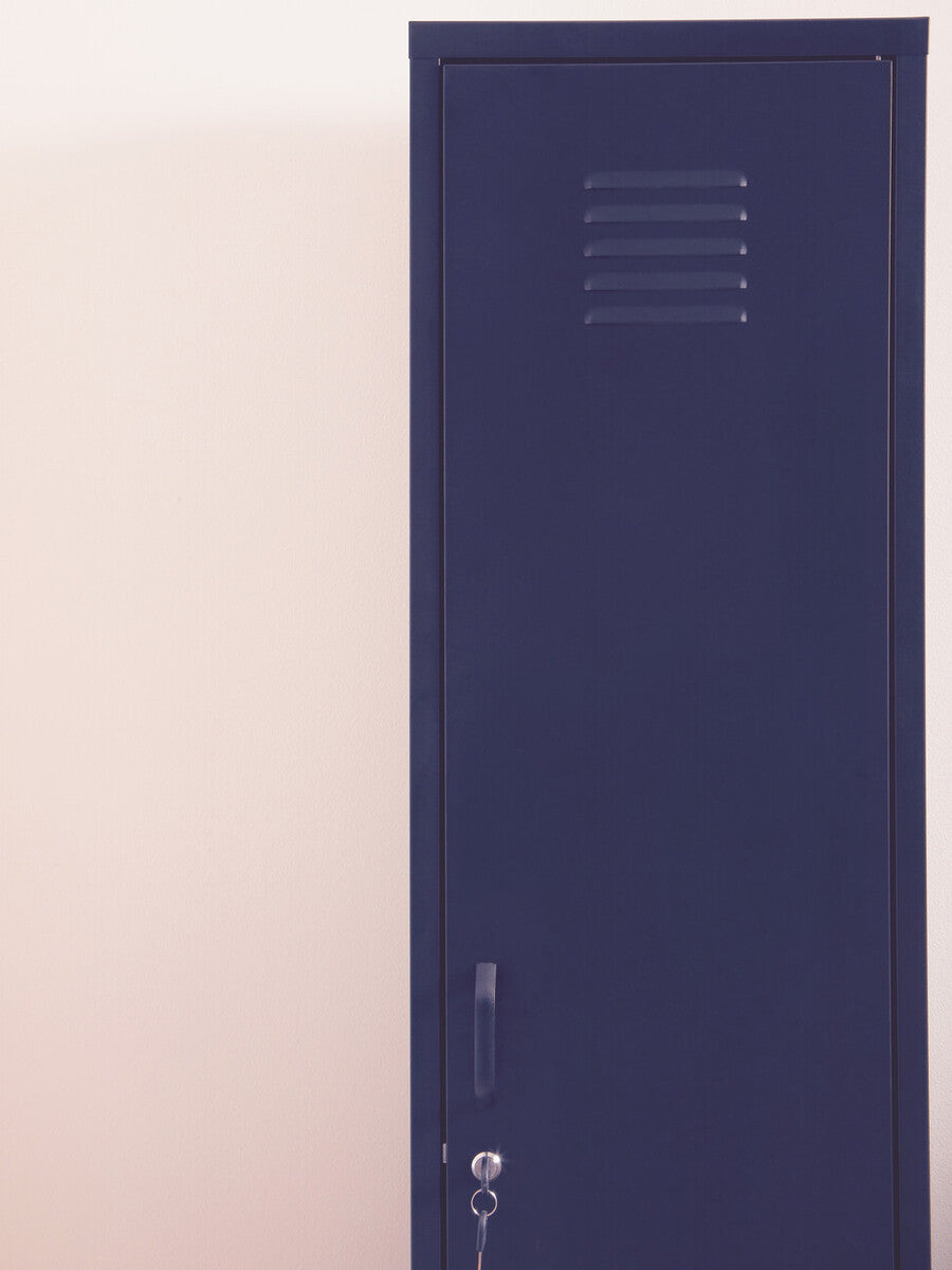 Orsina Academy Grey Tall One Door Metal Locker Storage Cabinet