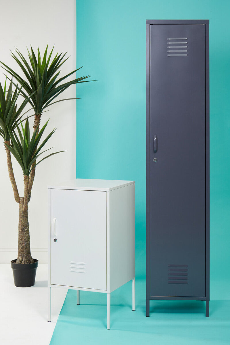 Orsina Academy Grey Tall One Door Metal Locker Storage Cabinet