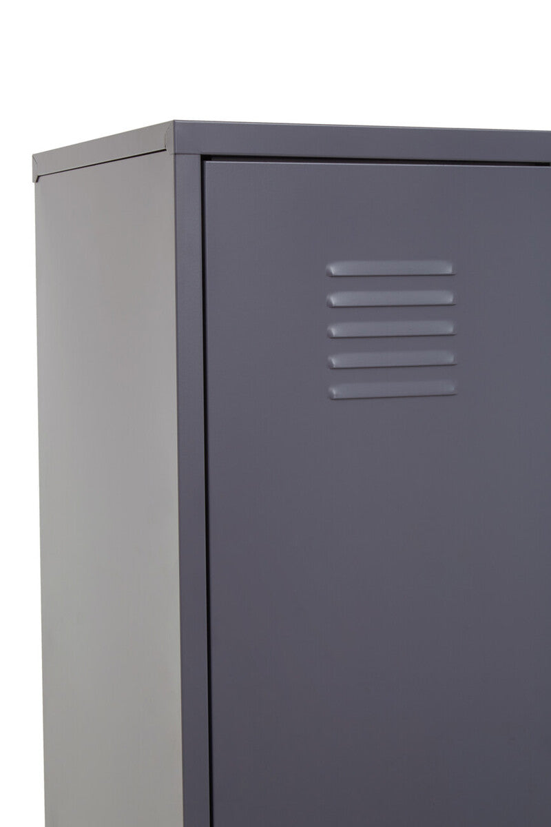 Orsina Academy Grey Tall One Door Metal Locker Storage Cabinet