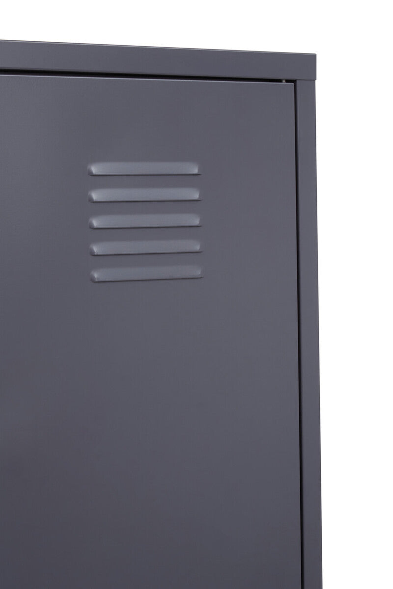 Orsina Academy Grey Tall One Door Metal Locker Storage Cabinet