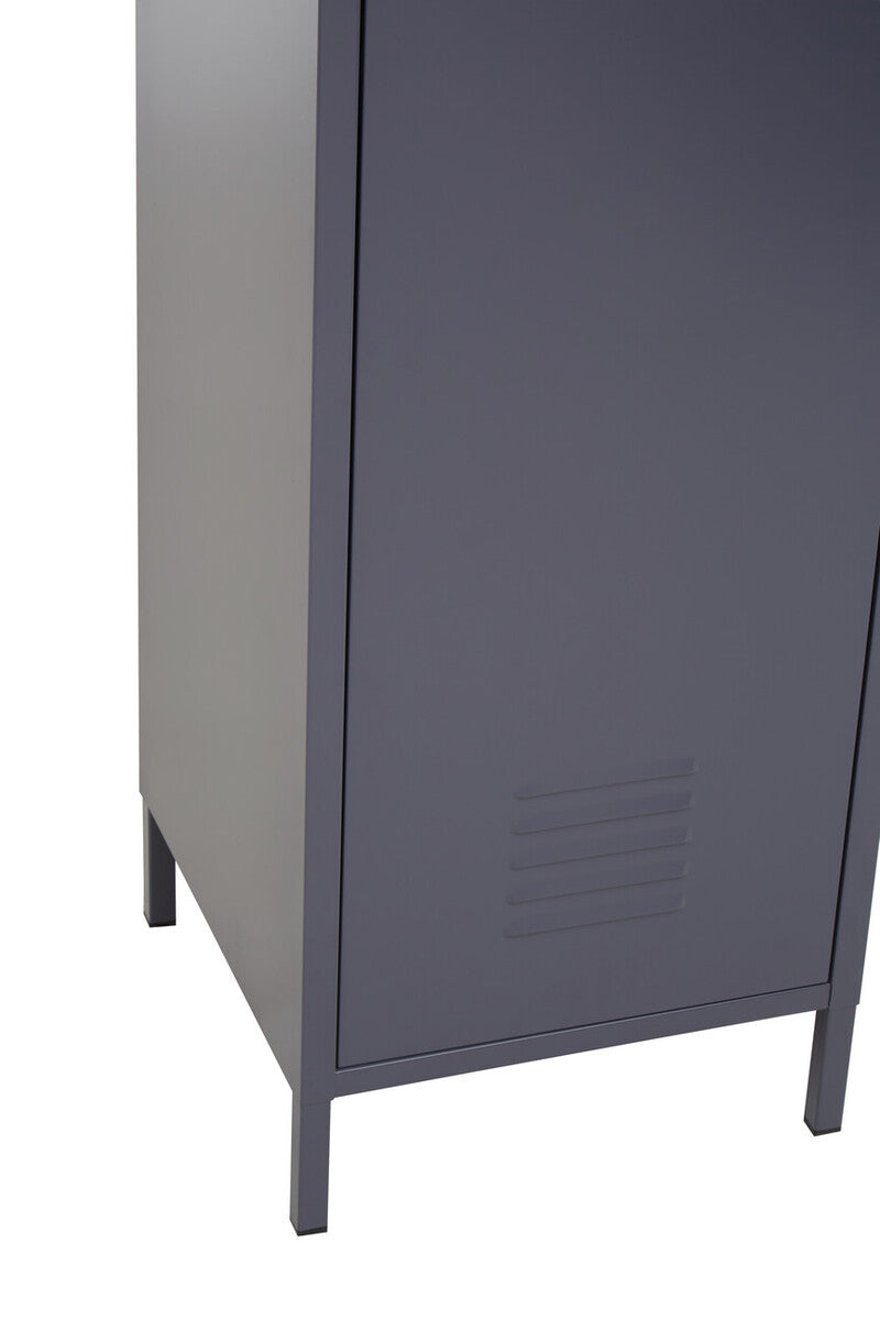 Orsina Academy Grey Tall One Door Metal Locker Storage Cabinet