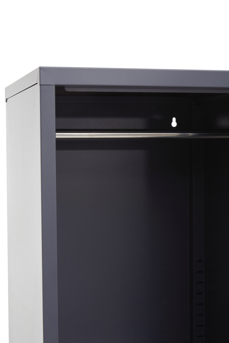 Orsina Academy Grey Tall One Door Metal Locker Storage Cabinet