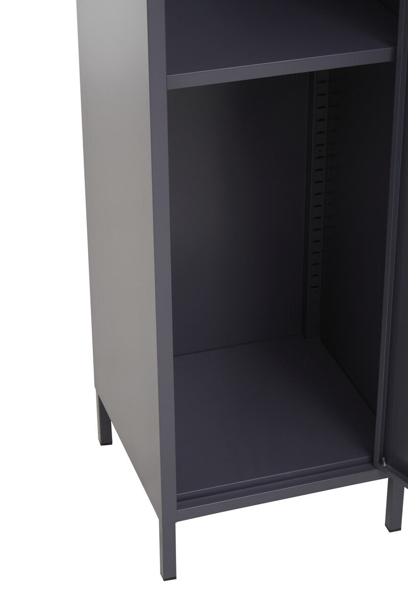 Orsina Academy Grey Tall One Door Metal Locker Storage Cabinet