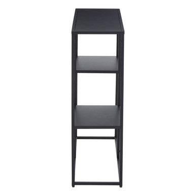 Orsina Acero Black Metal Multi Shelf Unit | Industrial Steel Bookshelf