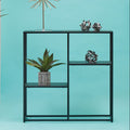 Orsina Acero Black Metal Multi Shelf Unit | Industrial Steel Bookshelf