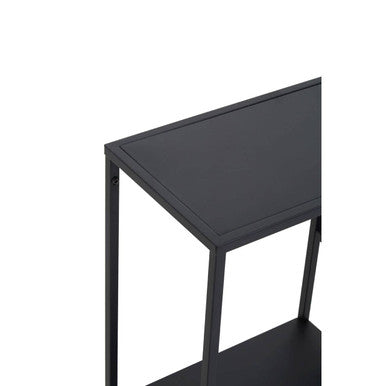 Orsina Acero Black Metal Multi Shelf Unit | Industrial Steel Bookshelf