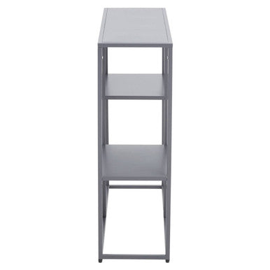 Orsina Acero Grey Metal Three Tier Shelf Unit | Industrial Storage