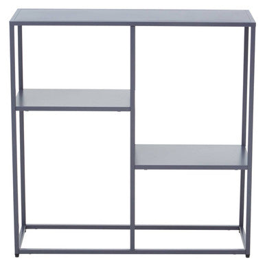 Orsina Acero Grey Metal Three Tier Shelf Unit | Industrial Storage