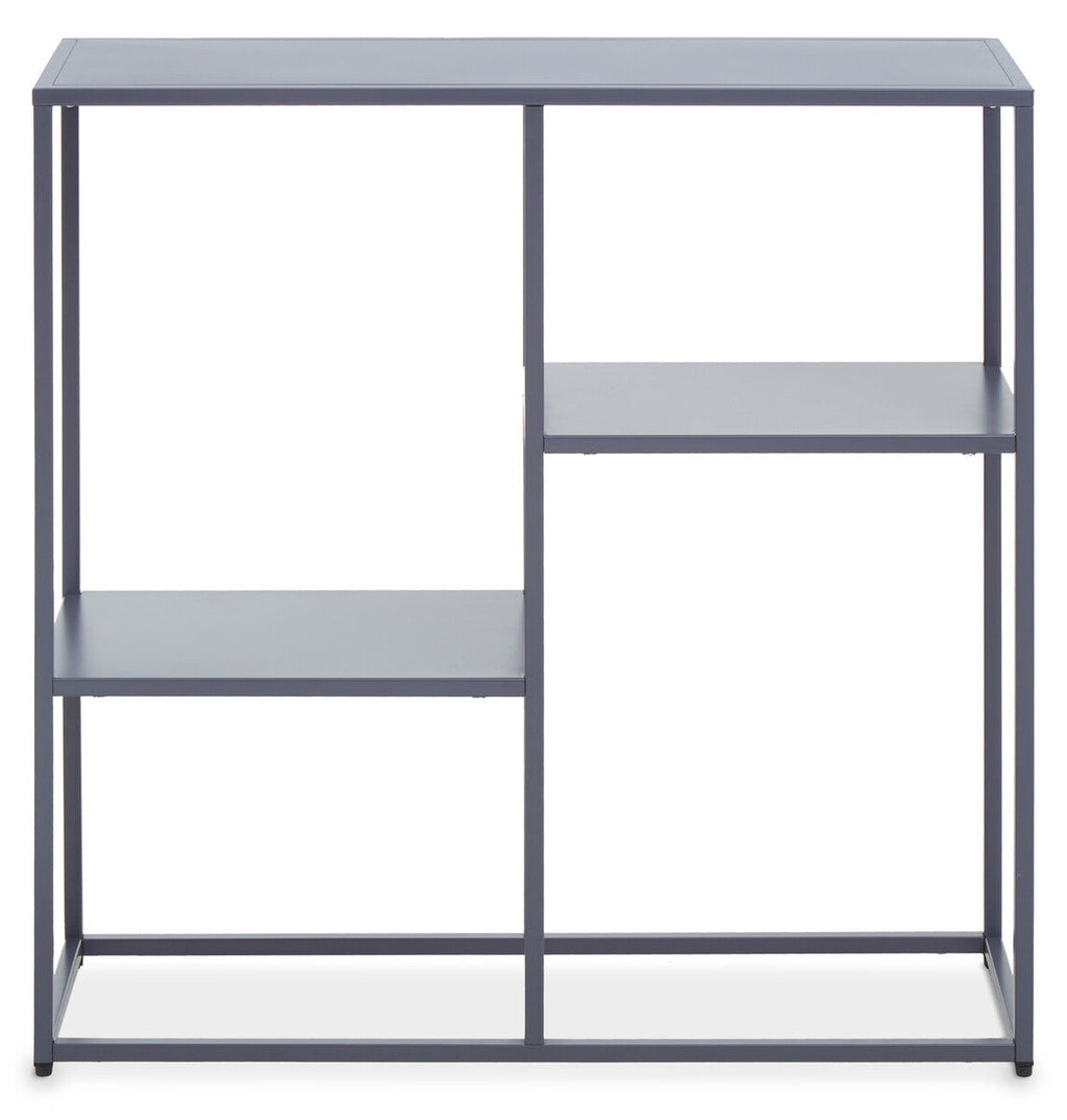 Orsina Acero Grey Metal Three Tier Shelf Unit | Industrial Storage
