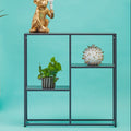 Orsina Acero Grey Metal Three Tier Shelf Unit | Industrial Storage