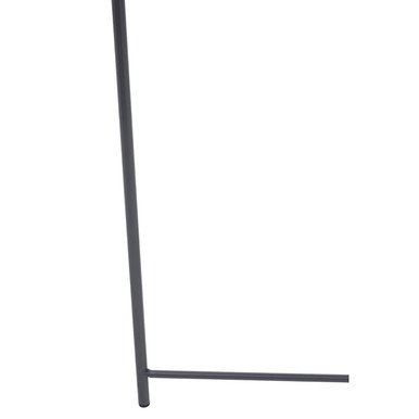Orsina Acero Grey Metal Round Side Table with Intersecting Base