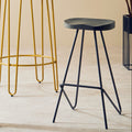 Orsina District Elm Wood Bar Stool – Modern Kitchen Counter Seating