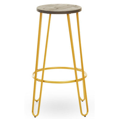Orsina District Gold Metal Bar Stool – Contemporary Counter Seating