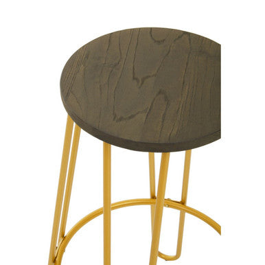 Orsina District Gold Metal Bar Stool – Contemporary Counter Seating