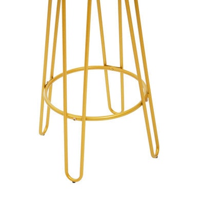 Orsina District Gold Metal Bar Stool – Contemporary Counter Seating