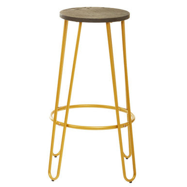 Orsina District Gold Metal Bar Stool – Contemporary Counter Seating