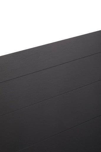 Orsina Heritage 3-Shelf Black Bookcase – Modern Minimalist Wood Shelving