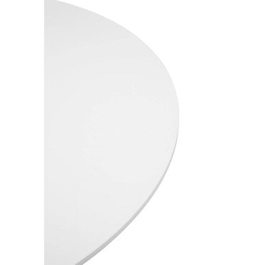Orsina Laila Round Dining Table – Large White Wood Top Tulip Table
