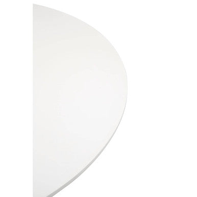 Orsina Laila Round Dining Table – White Small Pedestal Kitchen Table