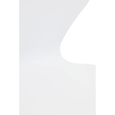 Orsina Laila Dining Chair | White Contoured Seat with Gold Legs