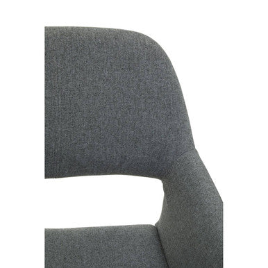 Orsina Stockholm Grey and Gold Dining Chair | Modern Sculpted Seating