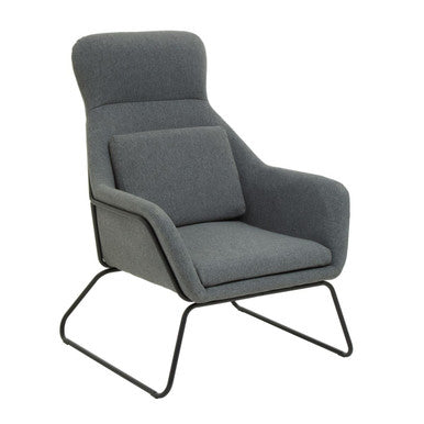 Orsina Stockholm Grey Fabric Accent Chair – Modern Ergonomic Seating