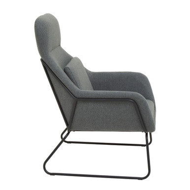 Orsina Stockholm Grey Fabric Accent Chair – Modern Ergonomic Seating