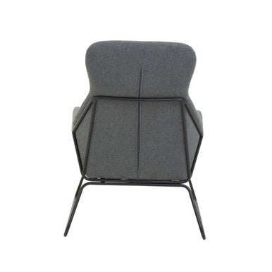 Orsina Stockholm Grey Fabric Accent Chair – Modern Ergonomic Seating