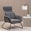 Orsina Stockholm Grey Fabric Accent Chair – Modern Ergonomic Seating