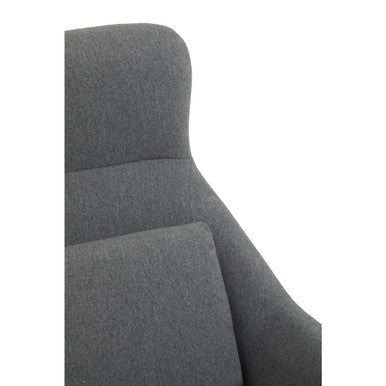 Orsina Stockholm Grey Fabric Accent Chair – Modern Ergonomic Seating