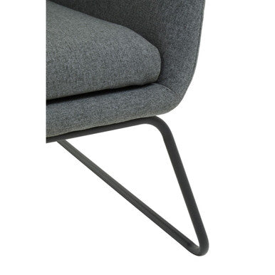 Orsina Stockholm Grey Fabric Accent Chair – Modern Ergonomic Seating
