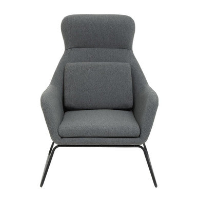 Orsina Stockholm Grey Fabric Accent Chair – Modern Ergonomic Seating