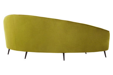 Orsina Hasina 3-Seater Olive Velvet Sofa – Modern Living Room Seating
