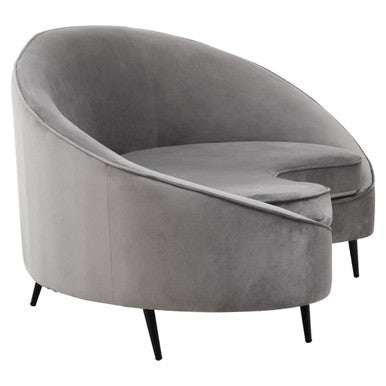 Orsina Hasina 3 Seater Grey Velvet Sofa | Modern Living Room Couch