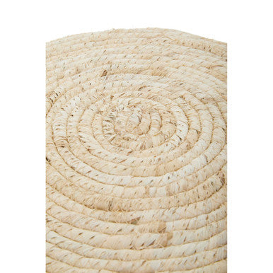Orsina Lentigo Natural Corn Rope Stool – Handwoven Modern Accent Seat