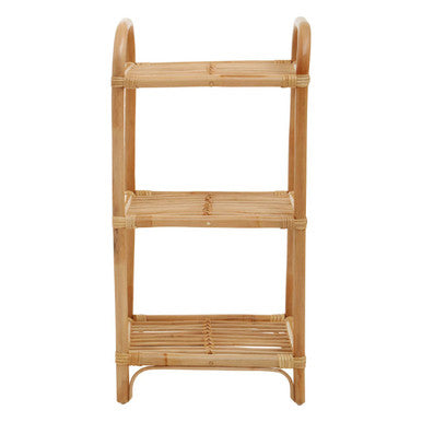 Orsina Mataram 3 Tier Natural Rattan Shelf Unit – Boho Storage Display