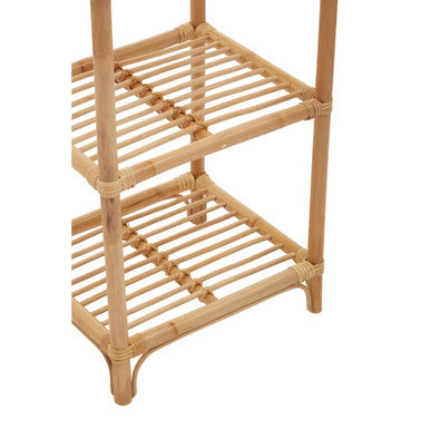 Orsina Mataram 3 Tier Natural Rattan Shelf Unit – Boho Storage Display
