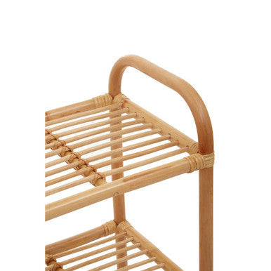 Orsina Mataram 3 Tier Natural Rattan Shelf Unit – Boho Storage Display