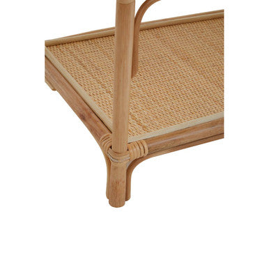 Orsina Mataram Three Tier Natural Rattan Shelf Unit | Boho Display Rack