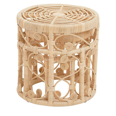 Orsina Mataram Natural Rattan Nesting Side Tables - Set of 2