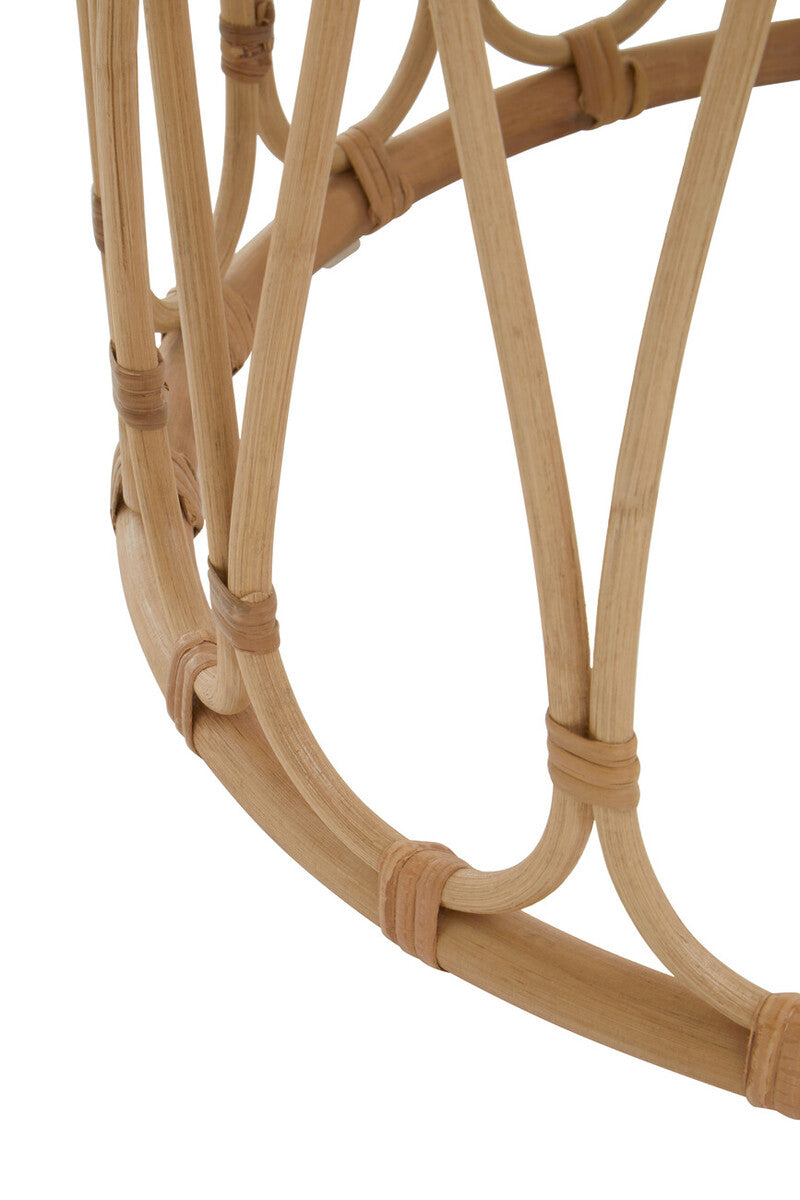 Orsina Mataram Natural Rattan Coffee Table | Round Open Weave Design