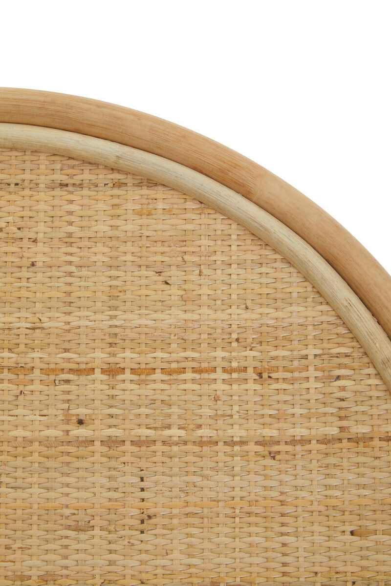 Orsina Mataram Natural Rattan Coffee Table | Round Open Weave Design