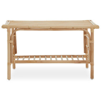 Orsina Mataram Natural Rattan Rectangular Coffee Table with Storage