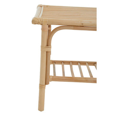 Orsina Mataram Natural Rattan Rectangular Coffee Table with Storage