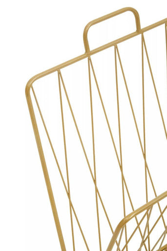 Orsina Avento Modern Magazine Rack – Black Finish Metal Storage