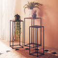 Orsina Avento Black Iron Rectangular Nesting Tables - Set of 3