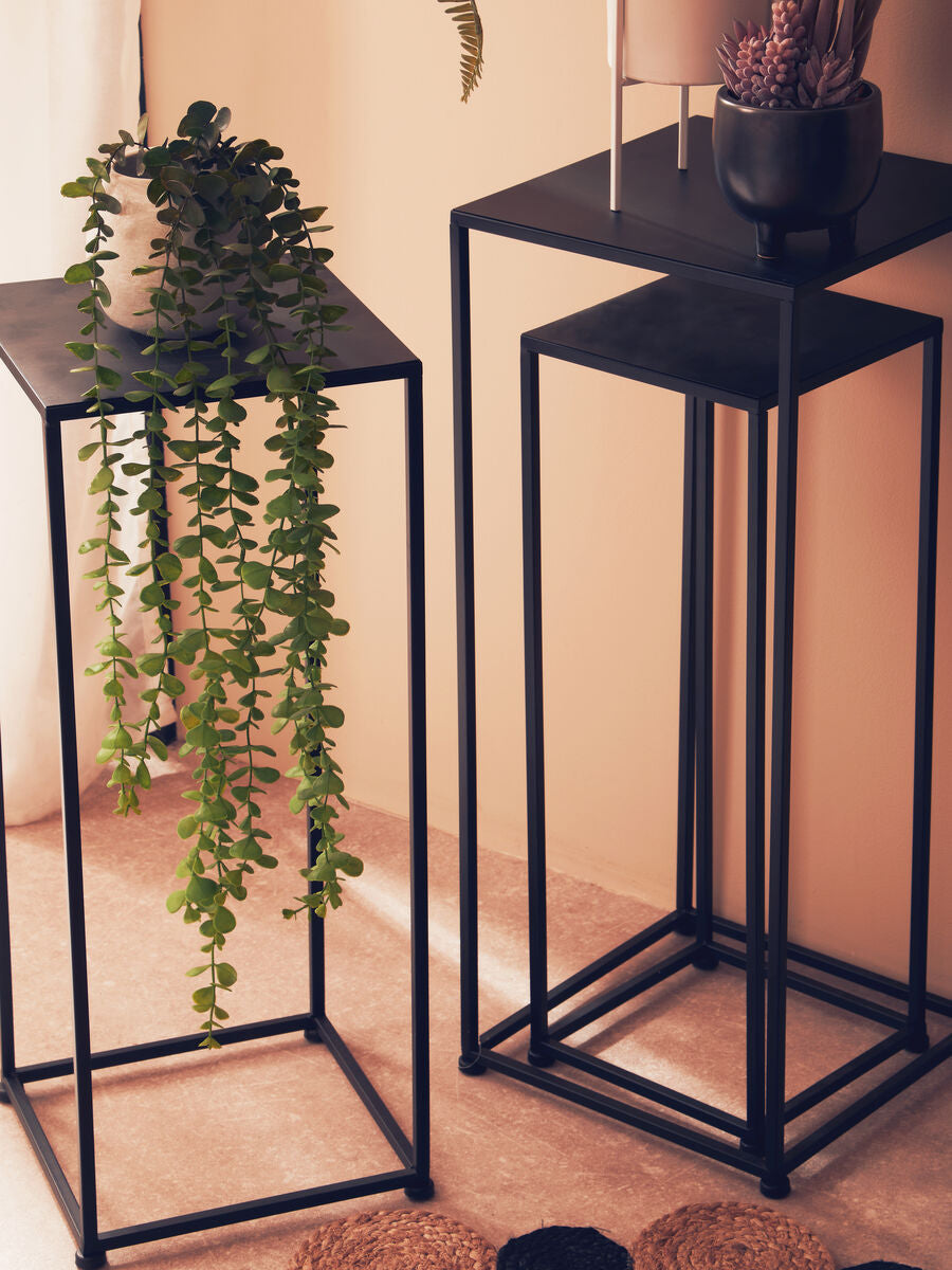 Orsina Avento Black Iron Rectangular Nesting Tables - Set of 3