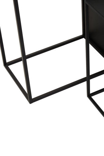 Orsina Avento Black Iron Rectangular Nesting Tables - Set of 3